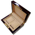 Logo personnalisé Luxury Watch Box Wood pour couple